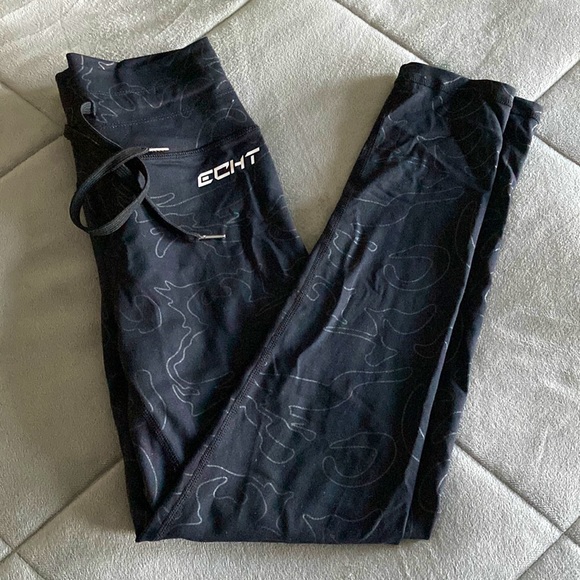 ECHT Pants - ECHT Tempo Jump Leggings in Black Size Medium (10)